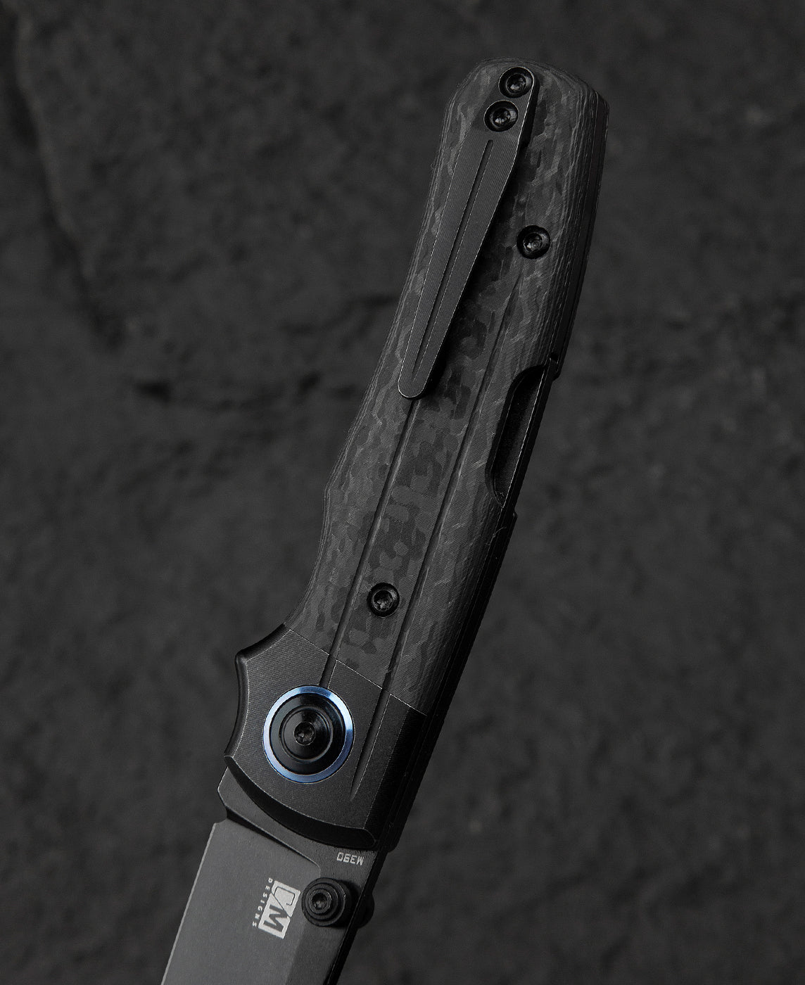 Bestech Tonic BT2204E M390 Blade Titanium+Carbon Fiber Inlay Handle Back Lock Folding Knife