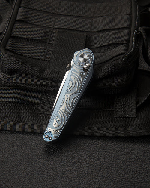 Bestech Mothus BT2206A M390 Blade Titanium Handle Crossbar Lock Folding Knife