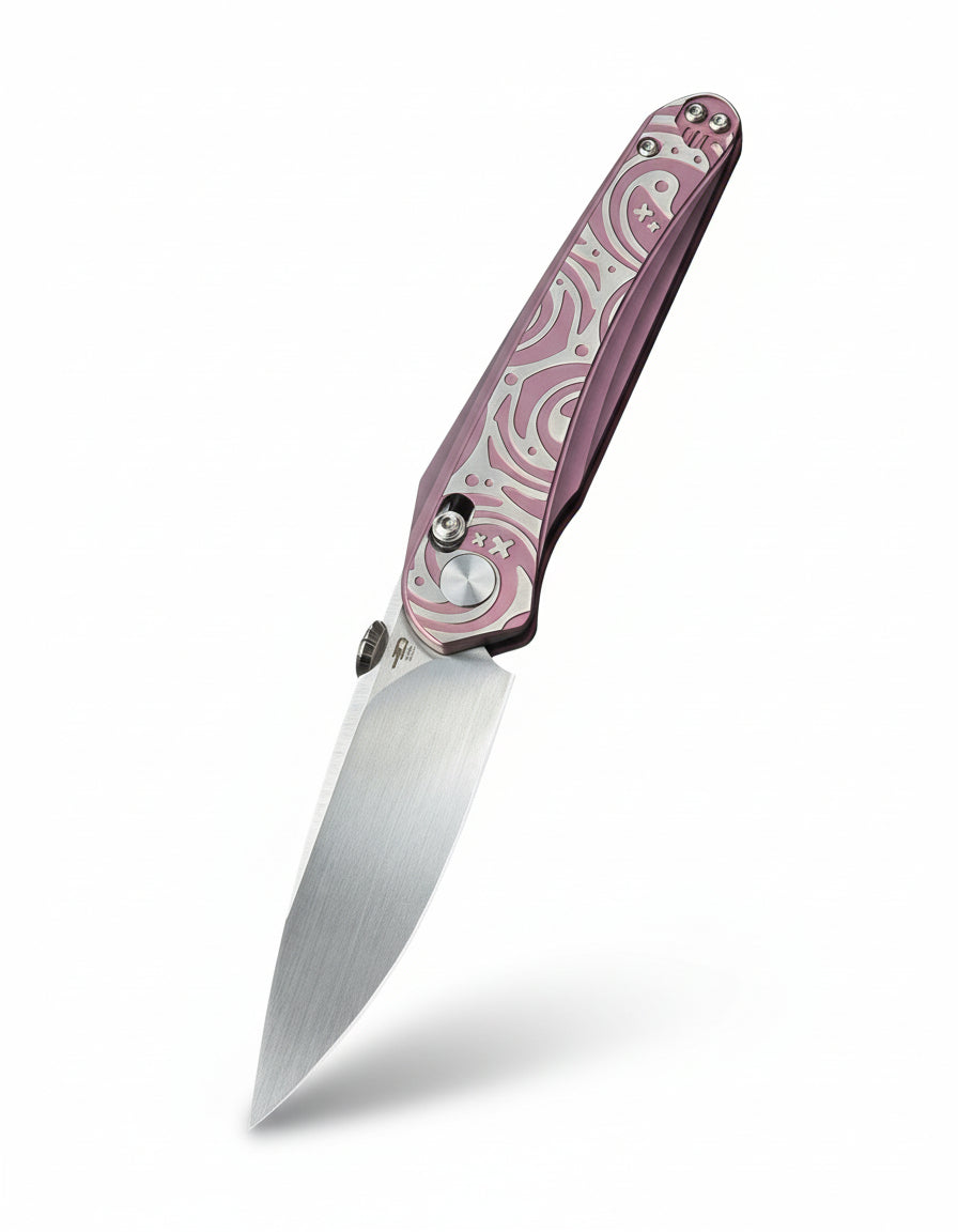Bestech Mothus BT2206E M390 Blade Titanium Handle Crossbar Lock Folding Knife
