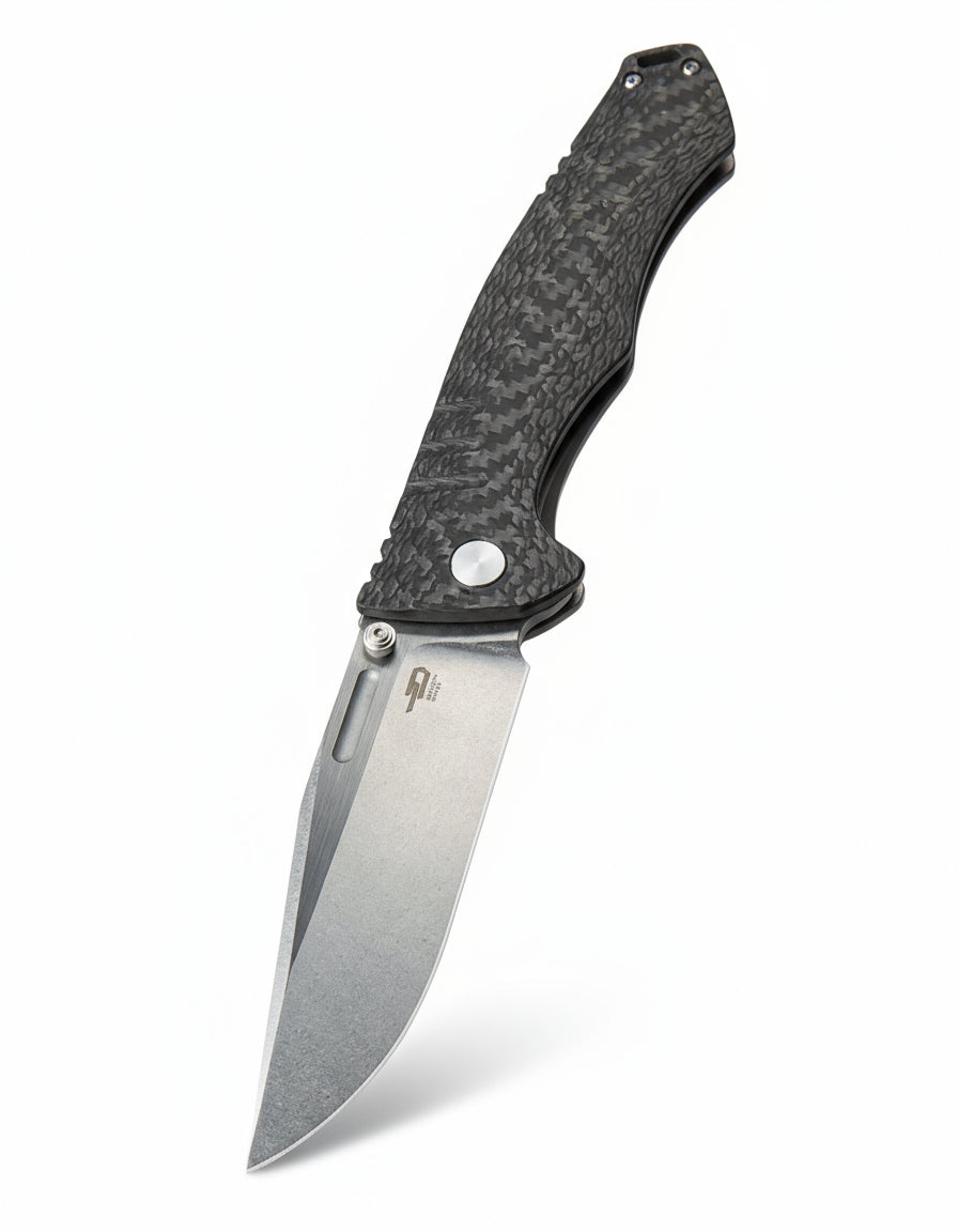 Bestech Keen II BT2301A CPM-S35VN Blade Titanium +Carbon Fiber Handle Frame Lock Folding Knife