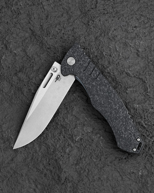 Bestech Keen II BT2301B CPM-S35VN Blade Titanium +Carbon Fiber Handle Frame Lock Folding Knife