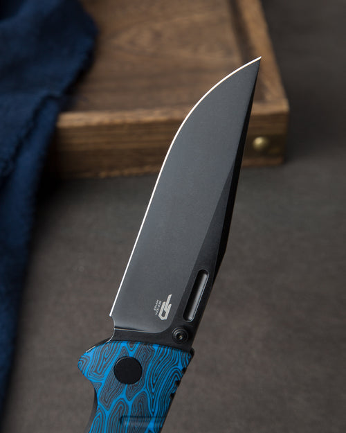 Bestech Keen II BT2301D CPM-S35VN Blade Black blue G10+Titanium Handle Frame Lock Folding Knife