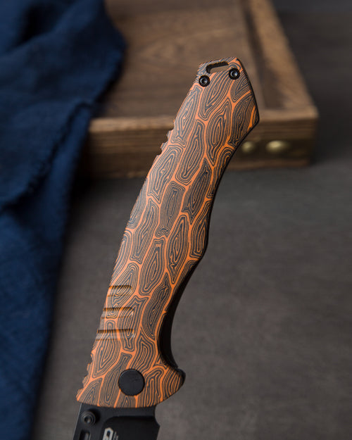 Bestech Keen II BT2301F CPM-S35VN Blade Black orange G10+Titanium Handle Frame Lock Folding Knife