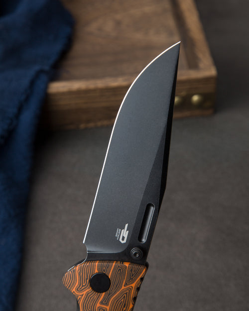 Bestech Keen II BT2301F CPM-S35VN Blade Black orange G10+Titanium Handle Frame Lock Folding Knife