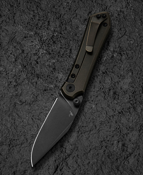 Bestech Icarus BT2302B M390 Blade Titanium Handle Frame Lock Folding Knife