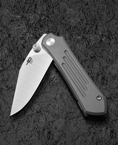 Bestech Icarus BT2302C M390 Blade Titanium Handle Frame Lock Folding Knife