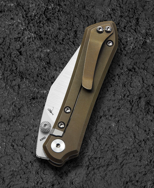 Bestech Icarus BT2302F M390 Blade Titanium Handle Frame Lock Folding Knife