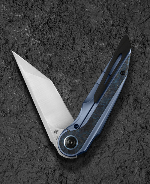 Bestech Blind Fury BT2303A M390 Blade Titanium and Carbon Fiber Handle Frame Lock Folding Knife
