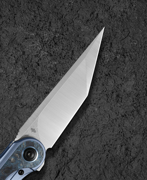 Bestech Blind Fury BT2303A M390 Blade Titanium and Carbon Fiber Handle Frame Lock Folding Knife
