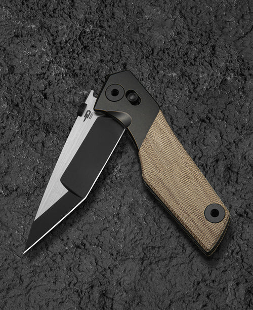 Bestech Cetus BT2304B M390 Blade Titanium+Micarta Handle Crossbar Lock Folding Knife