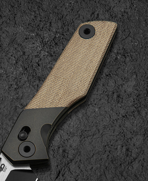 Bestech Cetus BT2304B M390 Blade Titanium+Micarta Handle Crossbar Lock Folding Knife