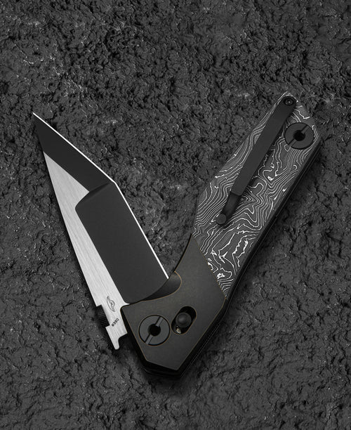Bestech Cetus BT2304C M390 Blade Titanium+Carbon Fiber Handle Crossbar Lock Folding Knife