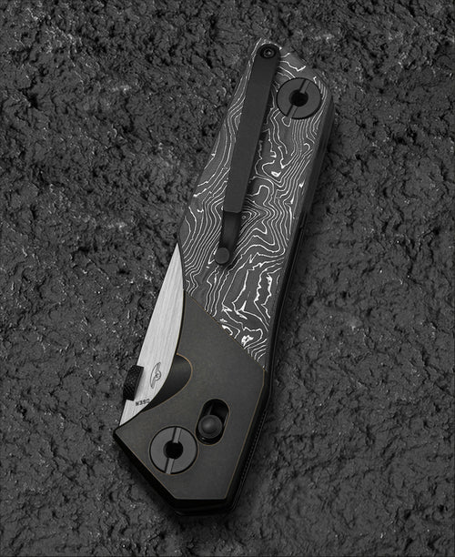 Bestech Cetus BT2304C M390 Blade Titanium+Carbon Fiber Handle Crossbar Lock Folding Knife