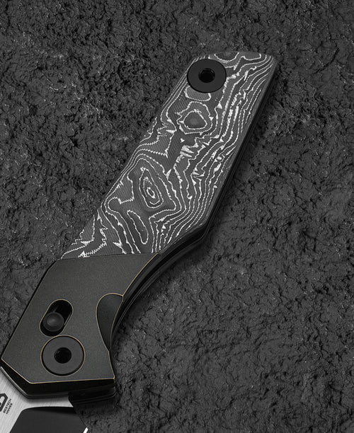 Bestech Cetus BT2304C M390 Blade Titanium+Carbon Fiber Handle Crossbar Lock Folding Knife