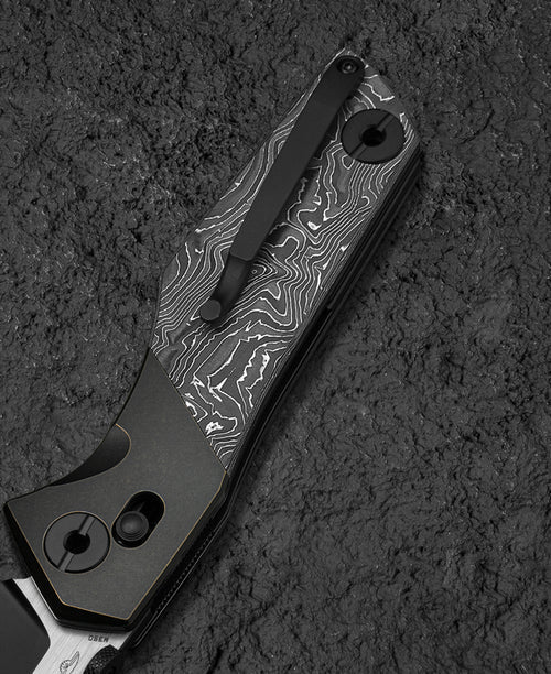 Bestech Cetus BT2304C M390 Blade Titanium+Carbon Fiber Handle Crossbar Lock Folding Knife