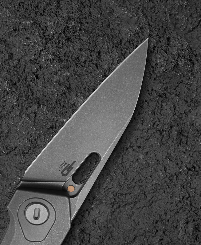 Bestech VK-VOID BT2305C Satin Elmax Blade Titanium Handle Frame Lock Folding Knife
