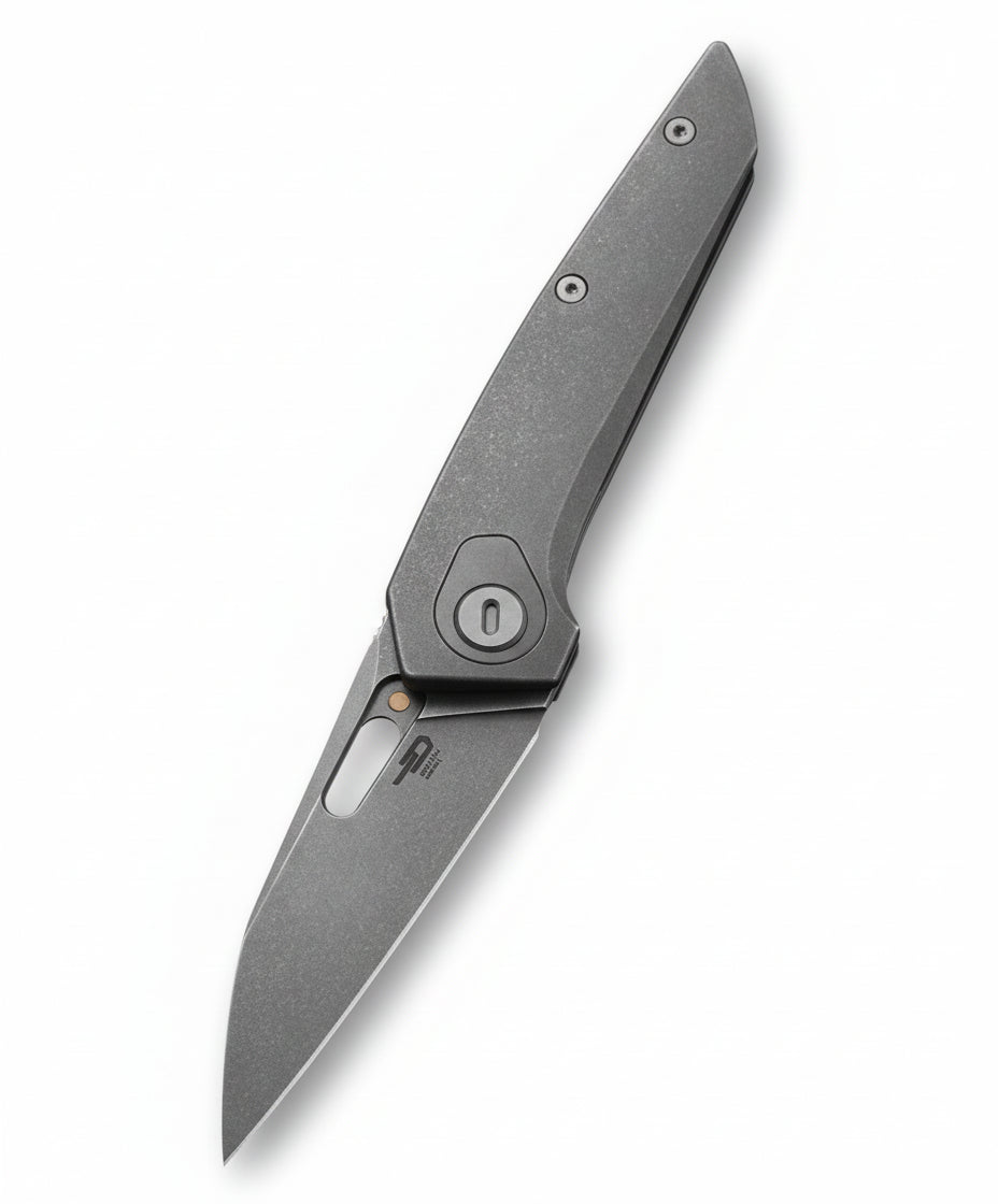 Bestech VK-VOID BT2305C Satin Elmax Blade Titanium Handle Frame Lock Folding Knife