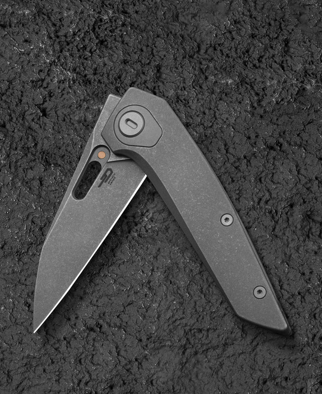 Bestech VK-VOID BT2305C Satin Elmax Blade Titanium Handle Frame Lock Folding Knife