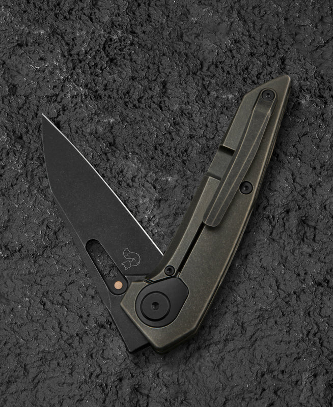 Bestech VK-VOID BT2305D Satin Elmax Blade Titanium Handle Frame Lock Folding Knife