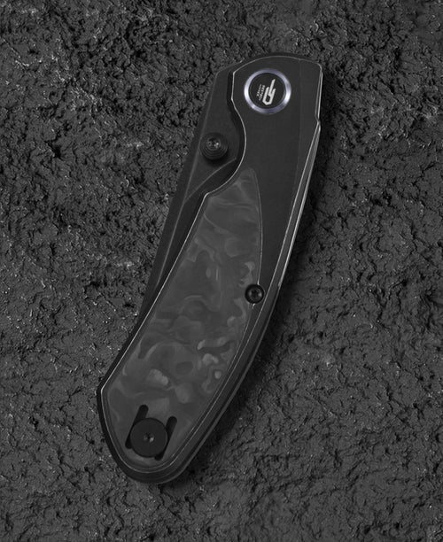 Bestech Lito BT2307D M390 Blade Titanium+Carbon Fiber Inlay Handle Frame Lock Folding Knife