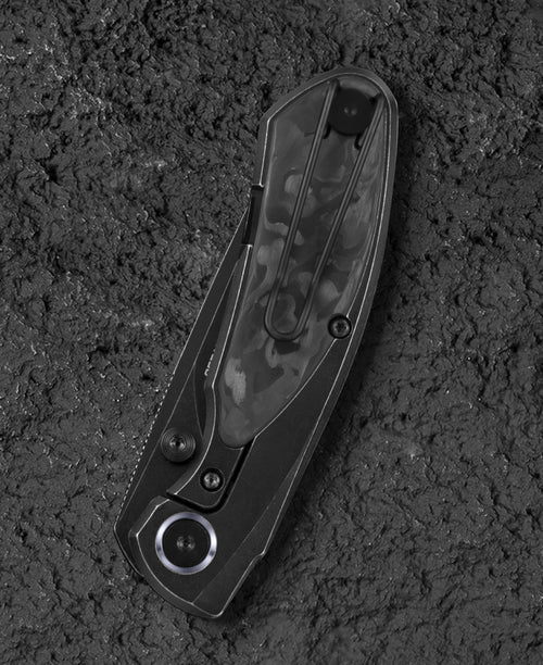 Bestech Lito BT2307D M390 Blade Titanium+Carbon Fiber Inlay Handle Frame Lock Folding Knife
