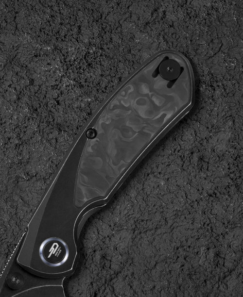 Bestech Lito BT2307D M390 Blade Titanium+Carbon Fiber Inlay Handle Frame Lock Folding Knife