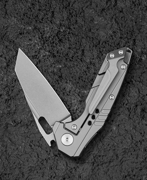 Bestech Nyxie 3 BT2308C CPM-S35VN Blade Marble Carbon Fiber Titanium Handle Frame Lock Folding Knife