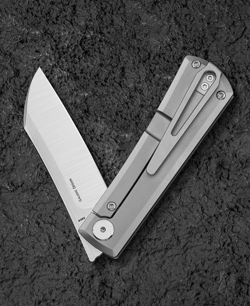 Bestech Bruv BT2401A M390 Blade Titanium Handle Frame Lock Folding Knife
