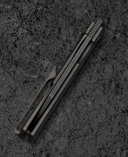 Bestech Bruv BT2401B M390 Blade Titanium Handle Frame Lock Folding Knife