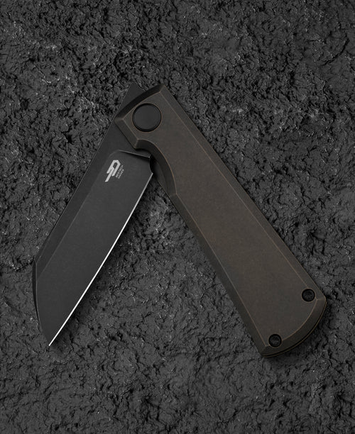 Bestech Bruv BT2401B M390 Blade Titanium Handle Frame Lock Folding Knife