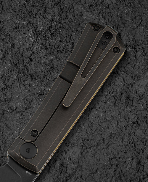 Bestech Bruv BT2401C M390 Blade Titanium+Ultem Handle Frame Lock Folding Knife