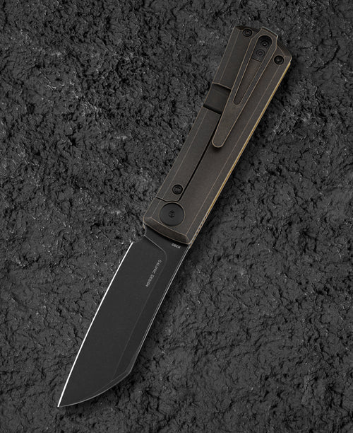 Bestech Bruv BT2401C M390 Blade Titanium+Ultem Handle Frame Lock Folding Knife