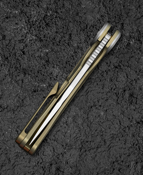 Bestech Seraph BT2403B M390 Blade Titanium Handle Frame Lock Folding Knife