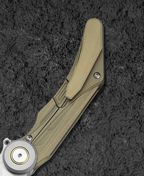 Bestech Seraph BT2403B M390 Blade Titanium Handle Frame Lock Folding Knife