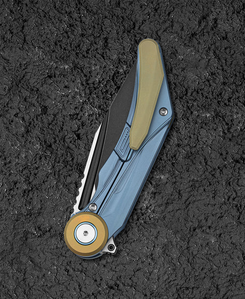 Bestech Seraph BT2403D M390 Blade Titanium Handle Frame Lock Folding Knife