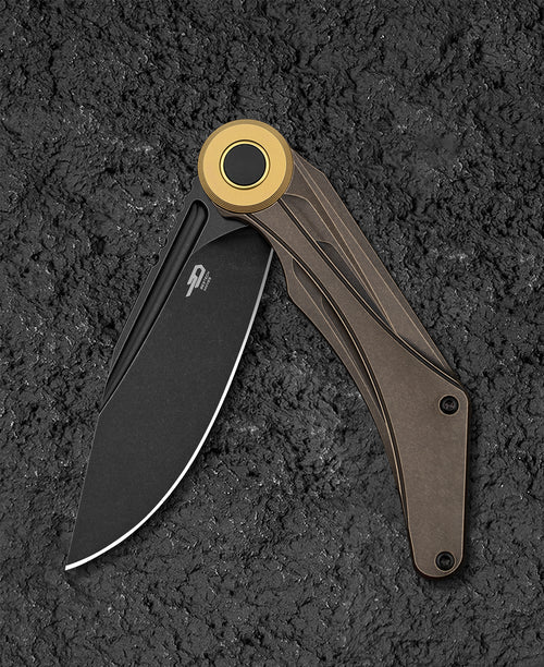 Bestech Seraph BT2403E M390 Blade Titanium Handle Frame Lock Folding Knife