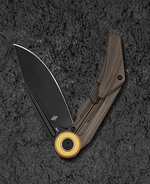 Bestech Seraph BT2403E M390 Blade Titanium Handle Frame Lock Folding Knife