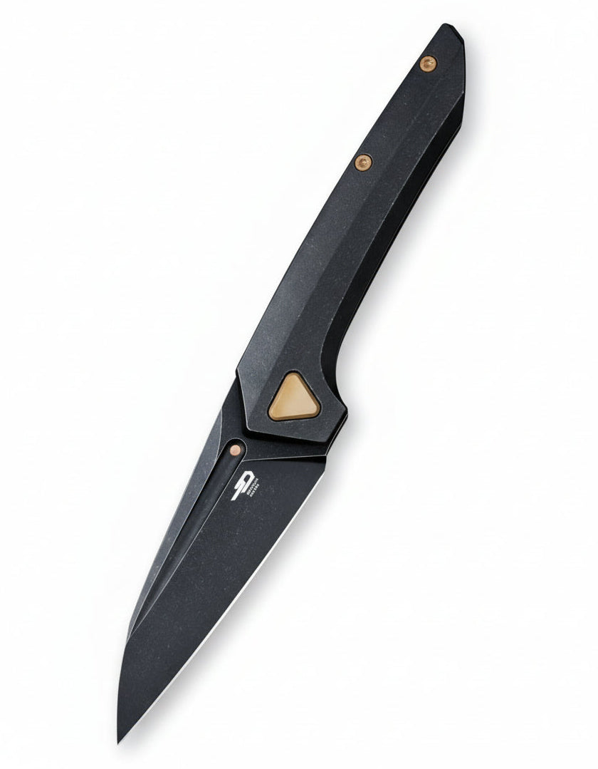 Bestech VK-NAVI BT2404E MagnaCut Blade Titanium Handle Frame Lock Folding Knife