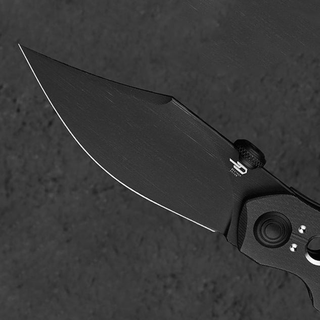 Bestech Razon BT2406B Black Magnacut Blade Black Titanium Handle Folding Knife