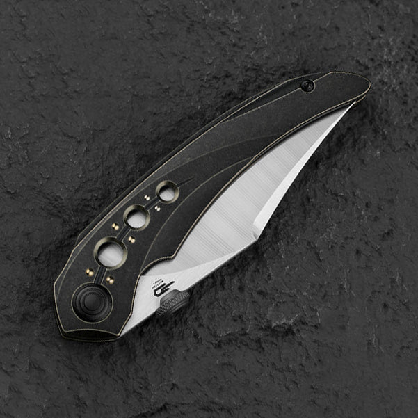 Bestech Razon BT2406D Magnacut Black Bronze Titanium Handle Folding Knife
