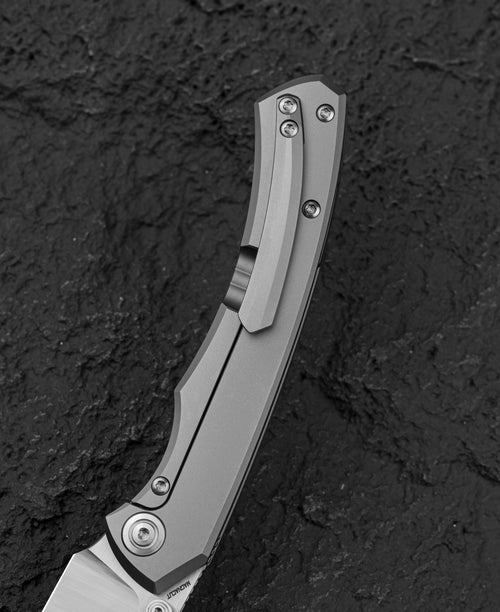 Bestech Clastic BT2407A Magnact Blade Titanium Handle Frame Lock Folding Knife