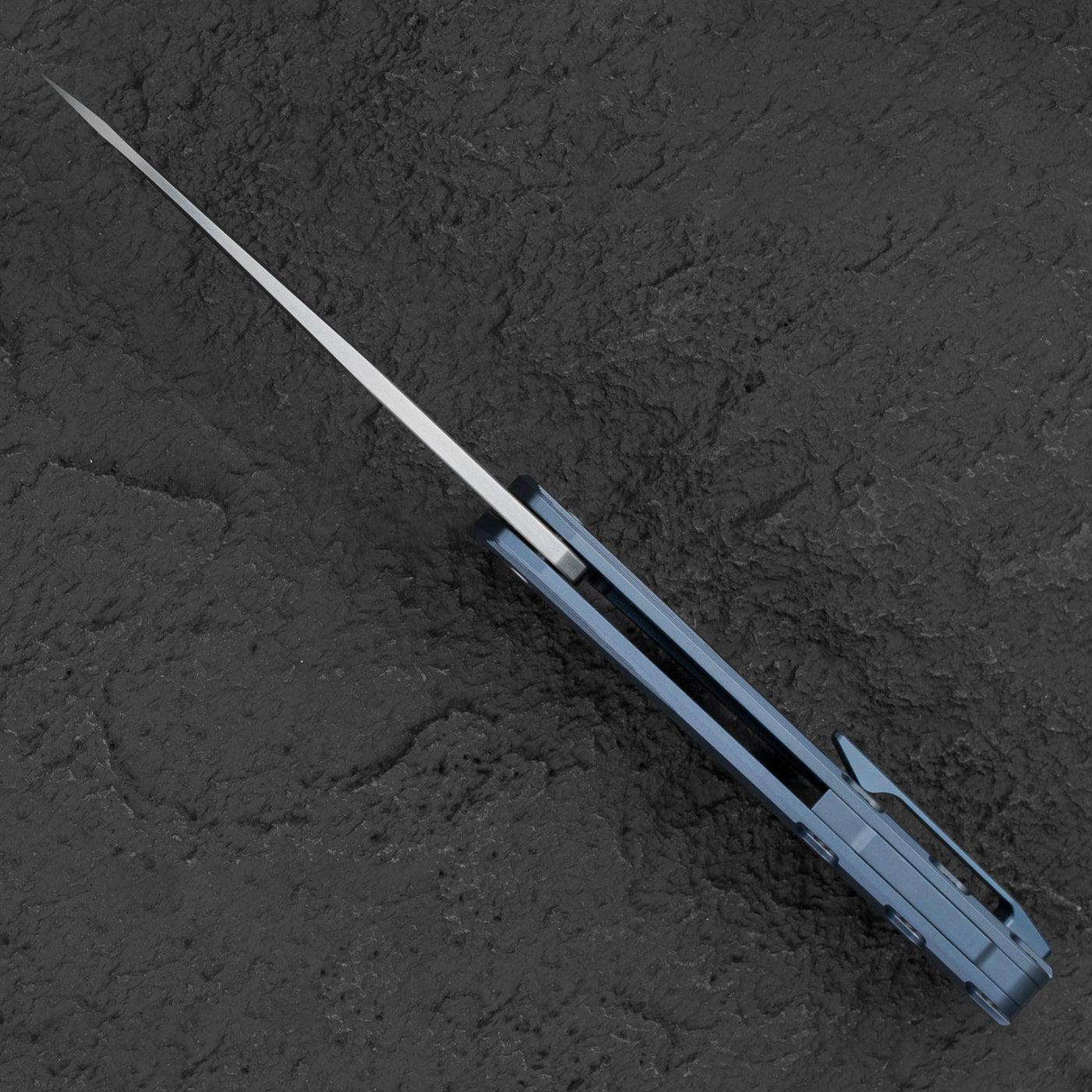 Bestech Knives 9 BT2408C Satin M390 Blade Blue Titanium Handle Edc Folding Knife