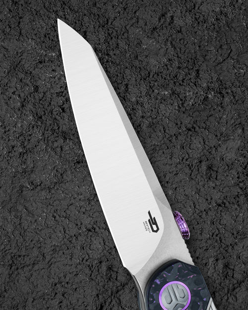 Bestech Prydwen BT2409A Magnacut Blade Titanium Handle Frame Lock Folding Knife