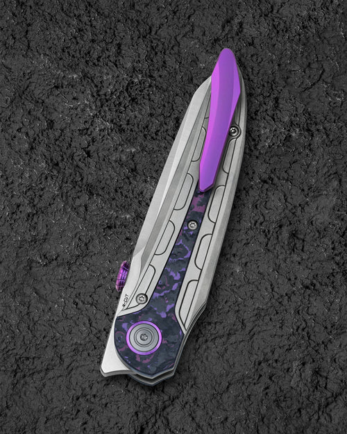 Bestech Prydwen BT2409A Magnacut Blade Titanium Handle Frame Lock Folding Knife