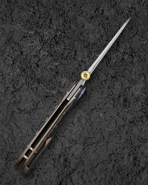 Bestech Prydwen BT2409B Magnacut Blade Titanium Handle Frame Lock Folding Knife