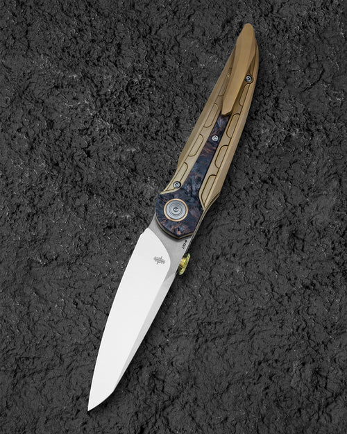 Bestech Prydwen BT2409B Magnacut Blade Titanium Handle Frame Lock Folding Knife