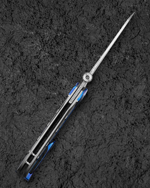 Bestech Prydwen BT2409E Damascus Blade Titanium Handle Frame Lock Folding Knife