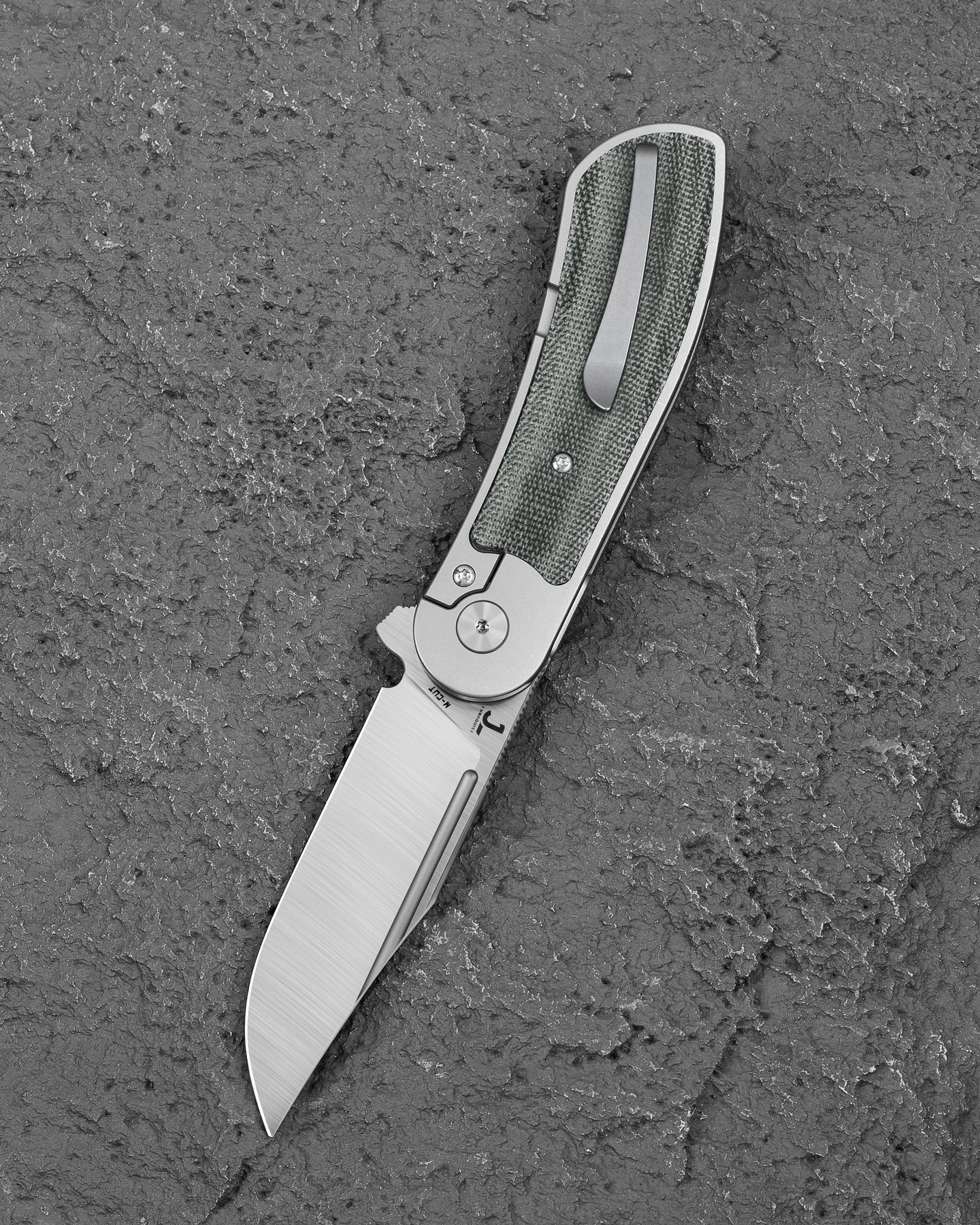 Bestech Vestige BT2411A MagnaCut Blade Titanium+Micarta Handle Frame Lock Folding Knife