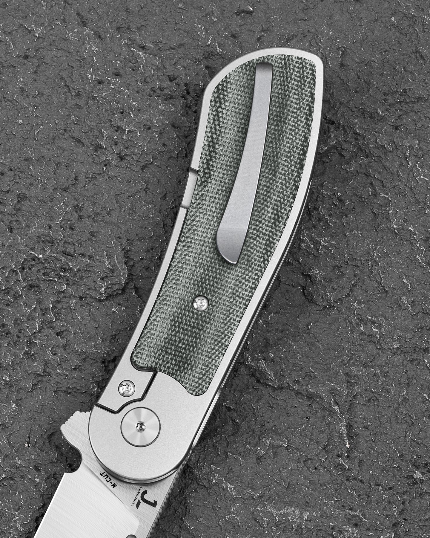 Bestech Vestige BT2411A MagnaCut Blade Titanium+Micarta Handle Frame Lock Folding Knife