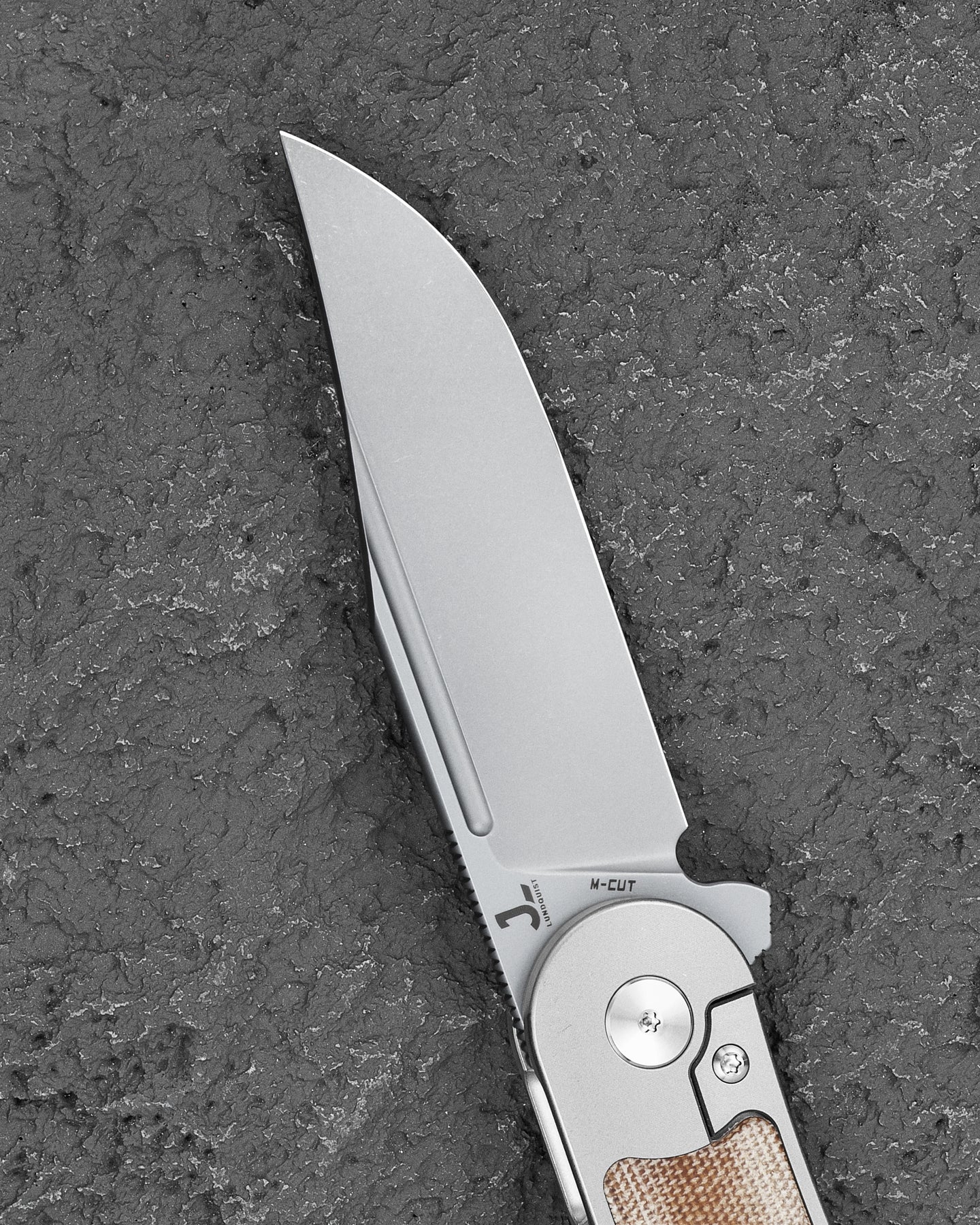 Bestech Vestige BT2411B MagnaCut Blade Titanium+Micarta Handle Frame Lock Folding Knife